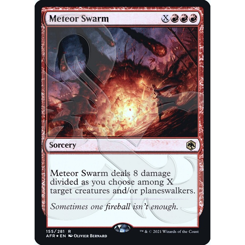 Meteor Swarm (Ampersand Promo) [Dungeons & Dragons: Adventures in the Forgotten Realms Promos]