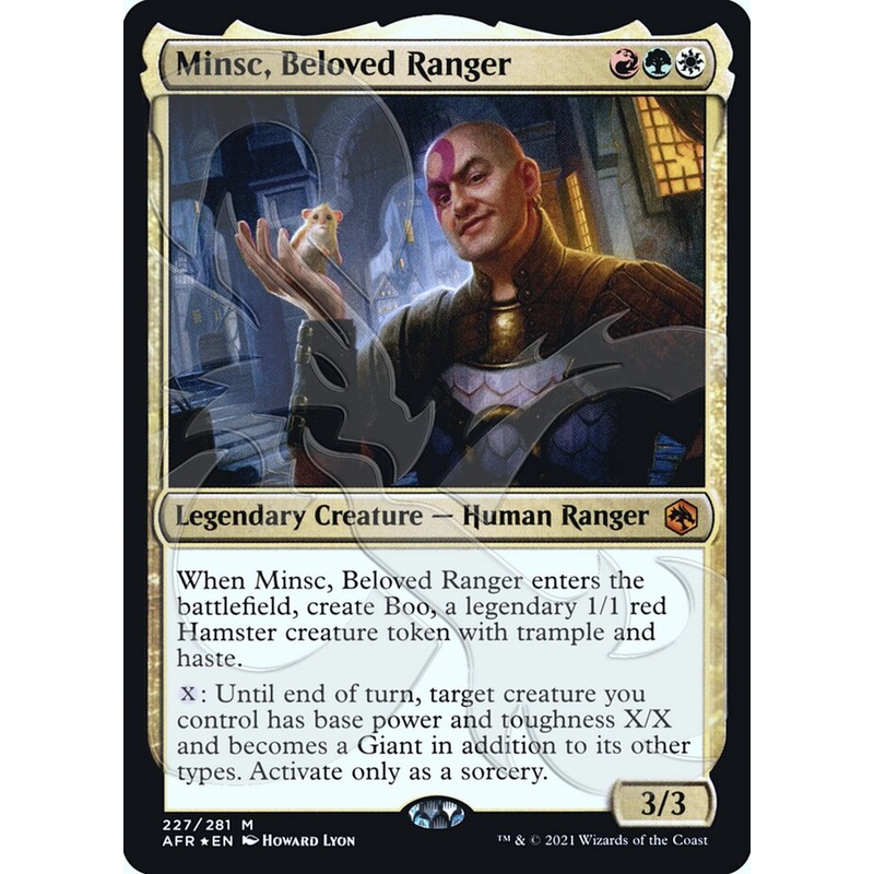 Minsc, Beloved Ranger (Ampersand Promo) [Dungeons & Dragons: Adventures in the Forgotten Realms Promos]