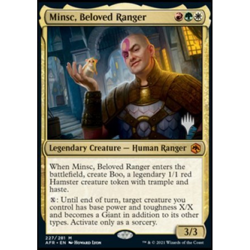 Minsc, Beloved Ranger (Promo Pack) [Dungeons & Dragons: Adventures in the Forgotten Realms Promos]