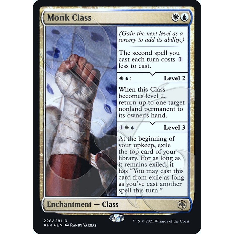 Monk Class (Ampersand Promo) [Dungeons & Dragons: Adventures in the Forgotten Realms Promos]