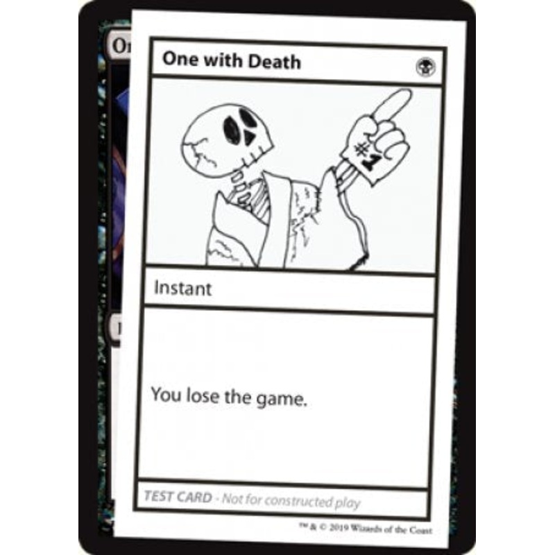 One with Death (2021 Edition) [Mystery Booster Playtest Cards]
