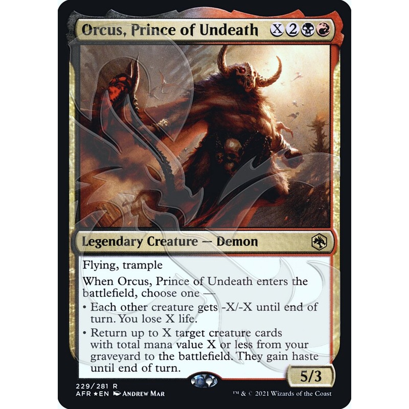Orcus, Prince of Undeath (Ampersand Promo) [Dungeons & Dragons: Adventures in the Forgotten Realms Promos]