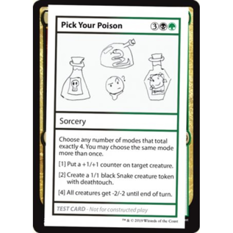 Pick Your Poison (2021 Edition) [Mystery Booster Playtest Cards]
