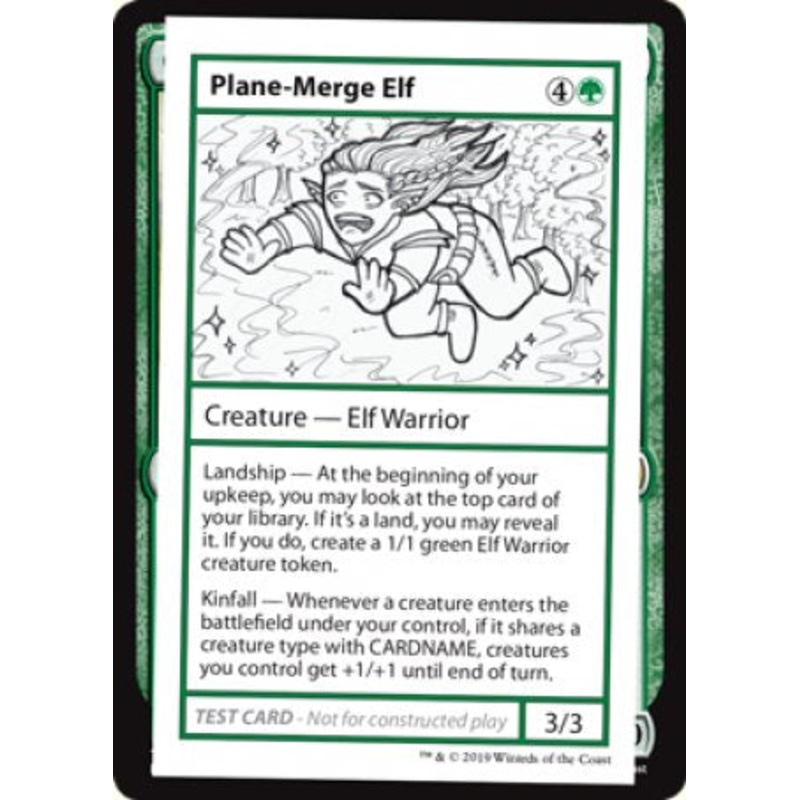 Plane-Merge Elf (2021 Edition) [Mystery Booster Playtest Cards]