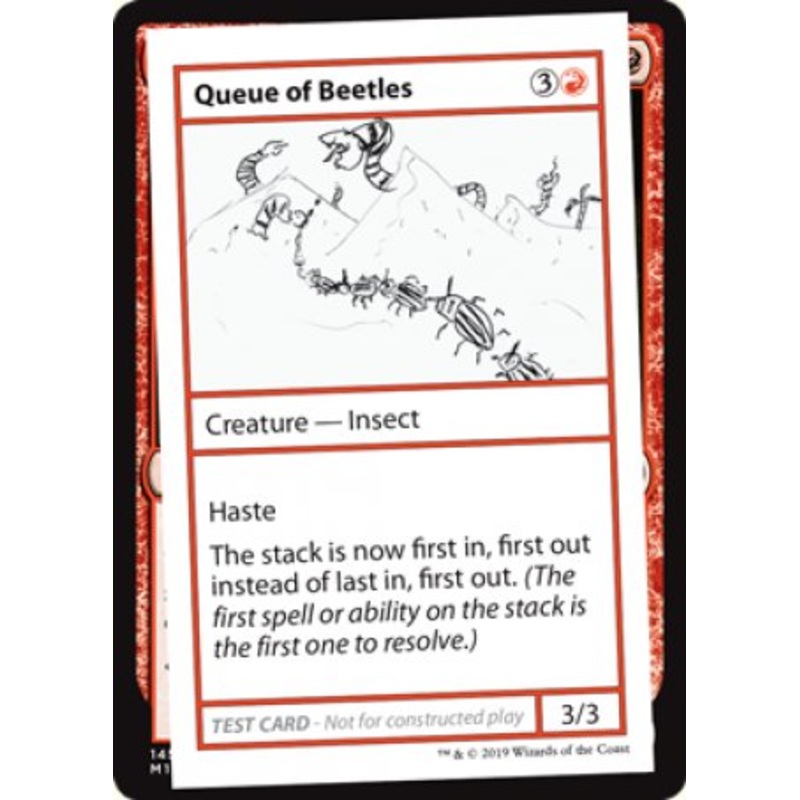 Queue of Beetles (2021 Edition) [Mystery Booster Playtest Cards]