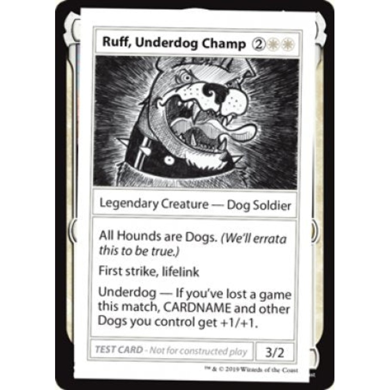 Ruff, Underdog Champ (2021 Edition) [Mystery Booster Playtest Cards]