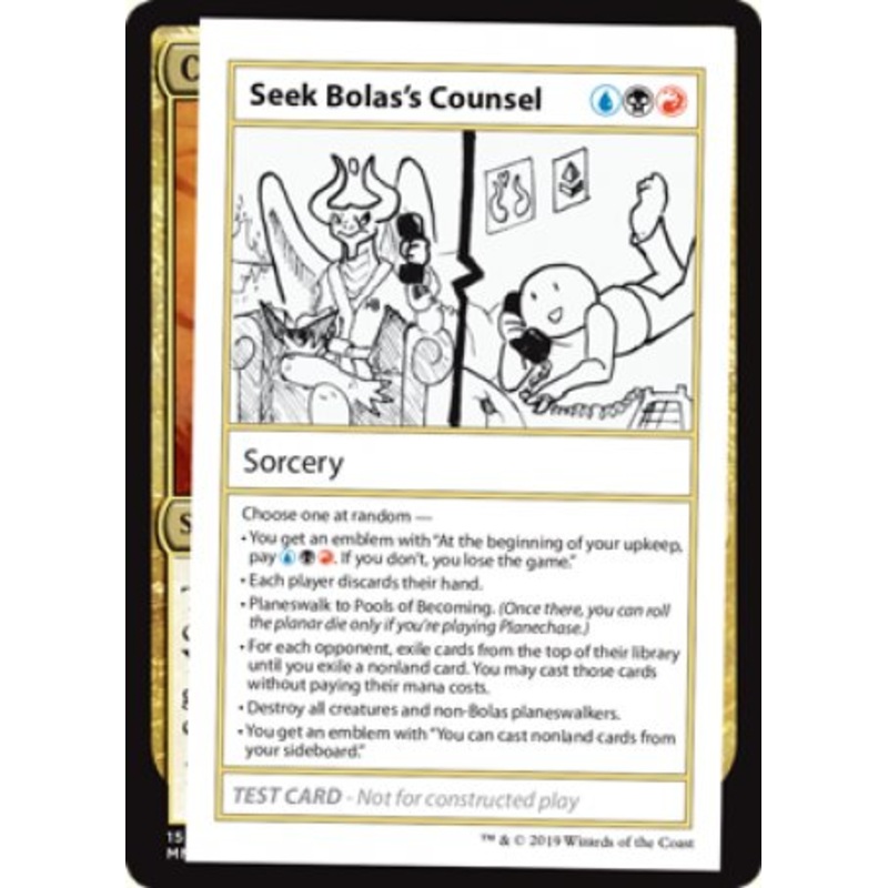 Seek Bolas's Counsel (2021 Edition) [Mystery Booster Playtest Cards]