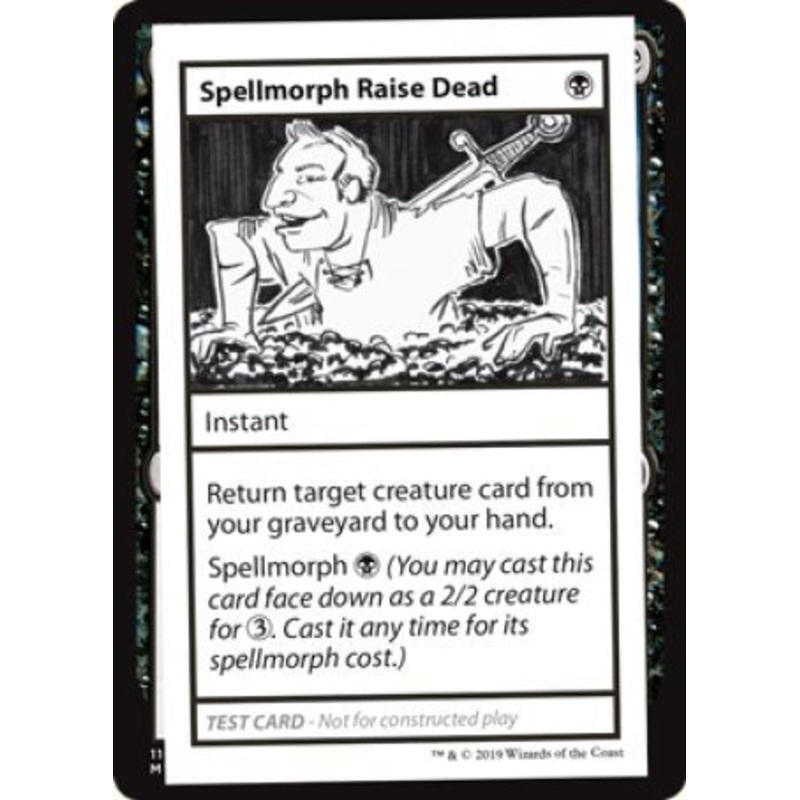 Spellmorph Raise Dead (2021 Edition) [Mystery Booster Playtest Cards]