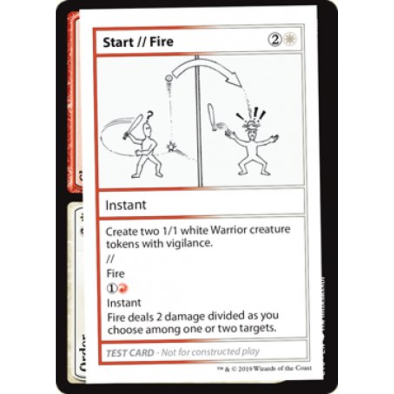 Start // Fire (2021 Edition) [Mystery Booster Playtest Cards]