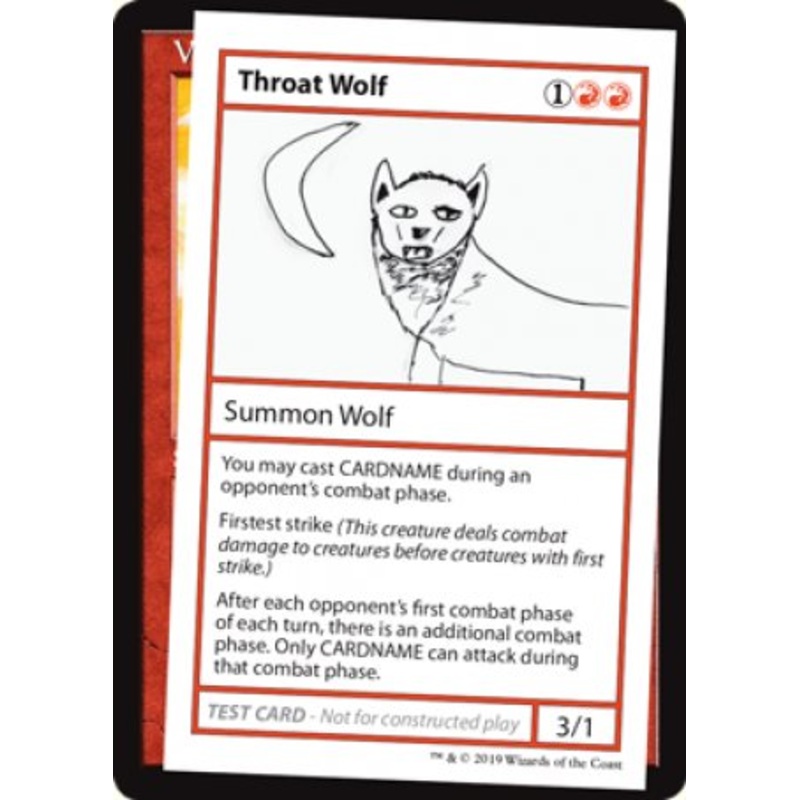 Throat Wolf (2021 Edition) [Mystery Booster Playtest Cards]