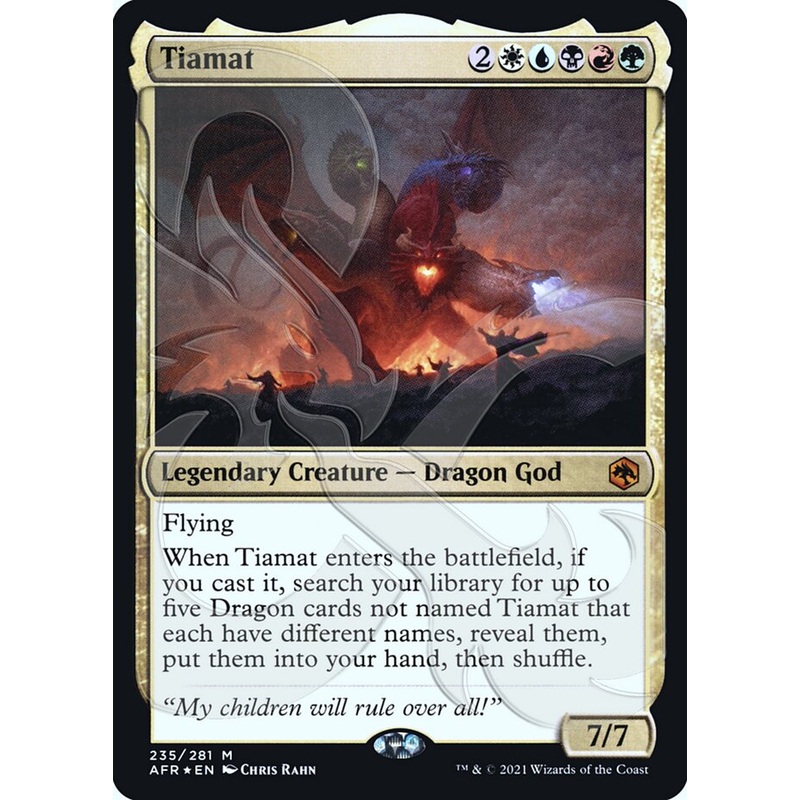 Tiamat (Ampersand Promo) [Dungeons & Dragons: Adventures in the Forgotten Realms Promos]