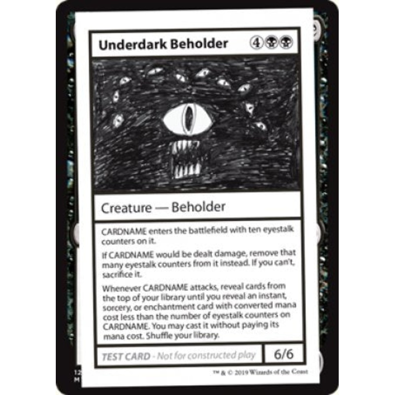 Underdark Beholder (2021 Edition) [Mystery Booster Playtest Cards]