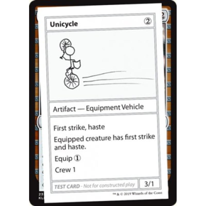 Unicycle (2021 Edition) [Mystery Booster Playtest Cards]