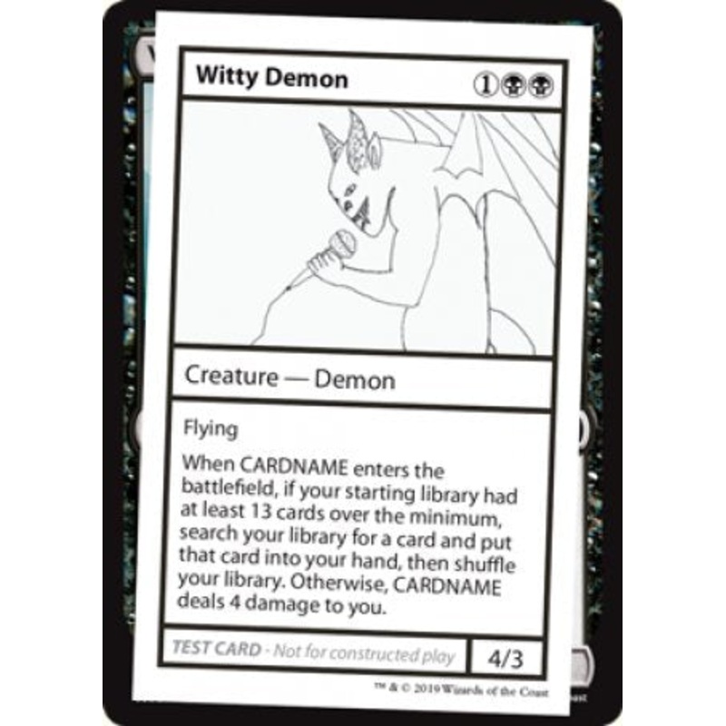 Witty Demon (2021 Edition) [Mystery Booster Playtest Cards]