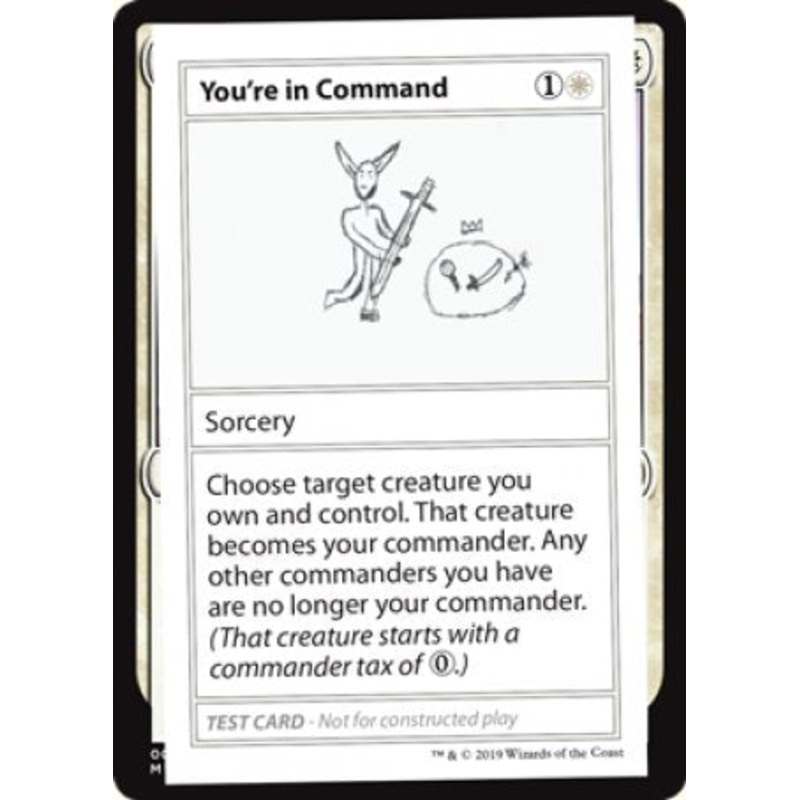 You're in Command (2021 Edition) [Mystery Booster Playtest Cards]