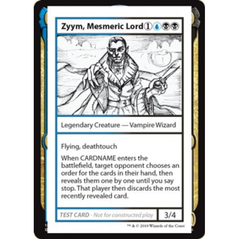 Zyym, Mesmeric Lord (2021 Edition) [Mystery Booster Playtest Cards]