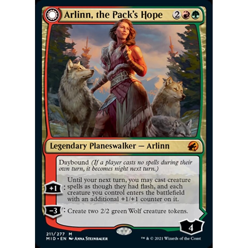 Arlinn, the Pack's Hope // Arlinn, the Moon's Fury [Innistrad: Midnight Hunt]