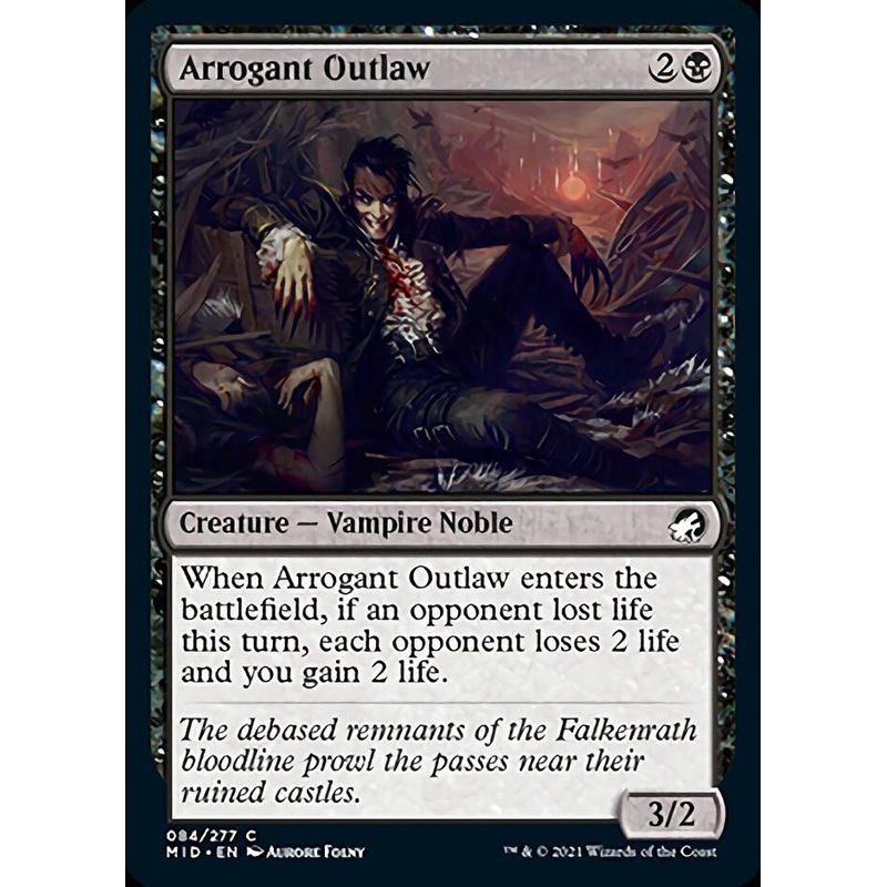 Arrogant Outlaw [Innistrad: Midnight Hunt]