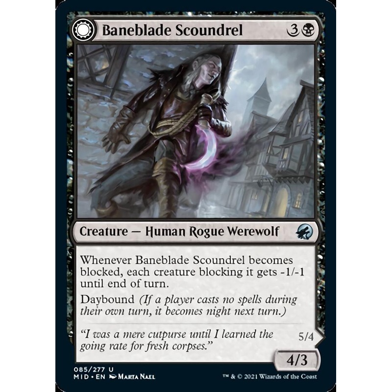 Baneblade Scoundrel // Baneclaw Marauder [Innistrad: Midnight Hunt]