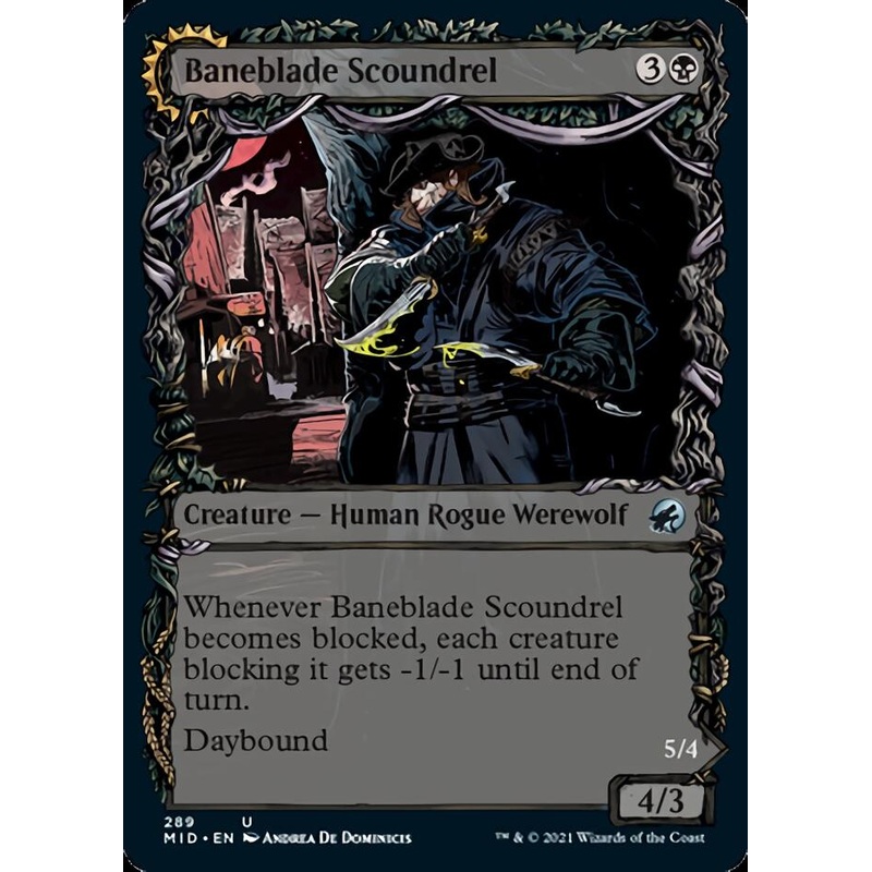 Baneblade Scoundrel // Baneclaw Marauder (Showcase Equinox) [Innistrad: Midnight Hunt]