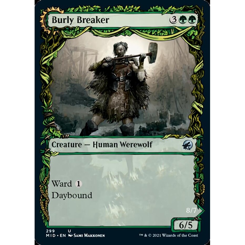 Burly Breaker // Dire-Strain Demolisher (Showcase Equinox) [Innistrad: Midnight Hunt]