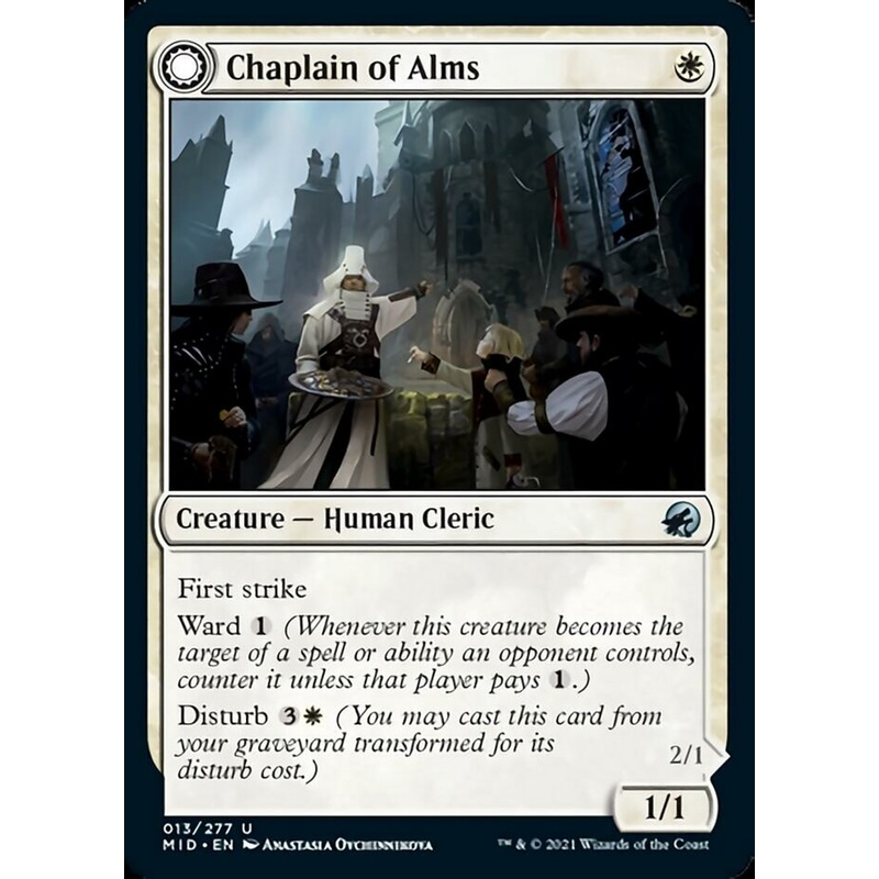 Chaplain of Alms // Chapel Shieldgeist [Innistrad: Midnight Hunt]