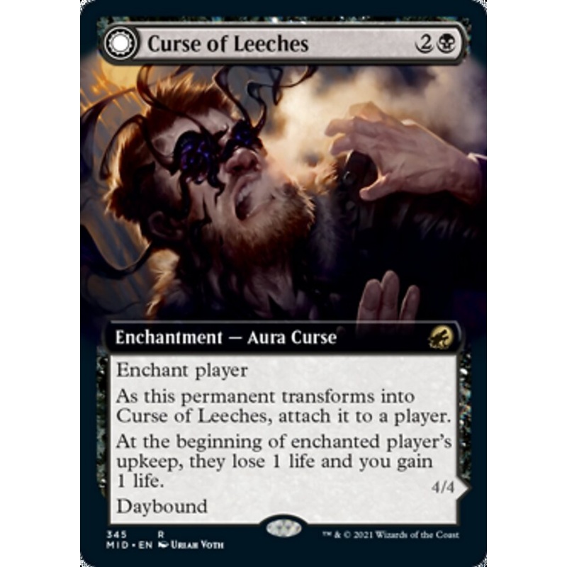 Curse of Leeches // Leeching Lurker (Extended Art) [Innistrad: Midnight Hunt]