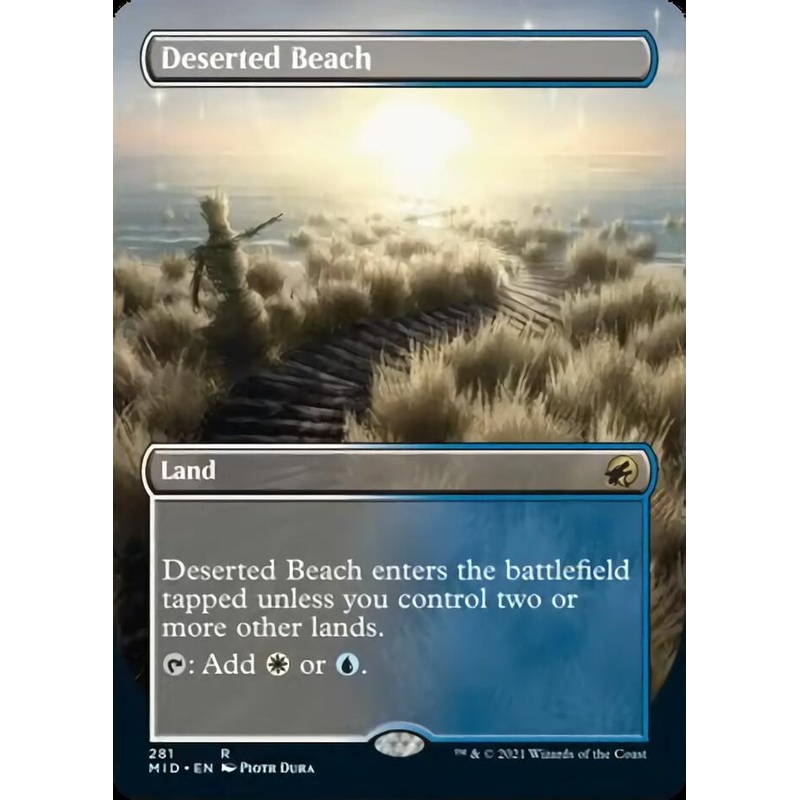 Deserted Beach (Borderless Alternate Art) [Innistrad: Midnight Hunt]