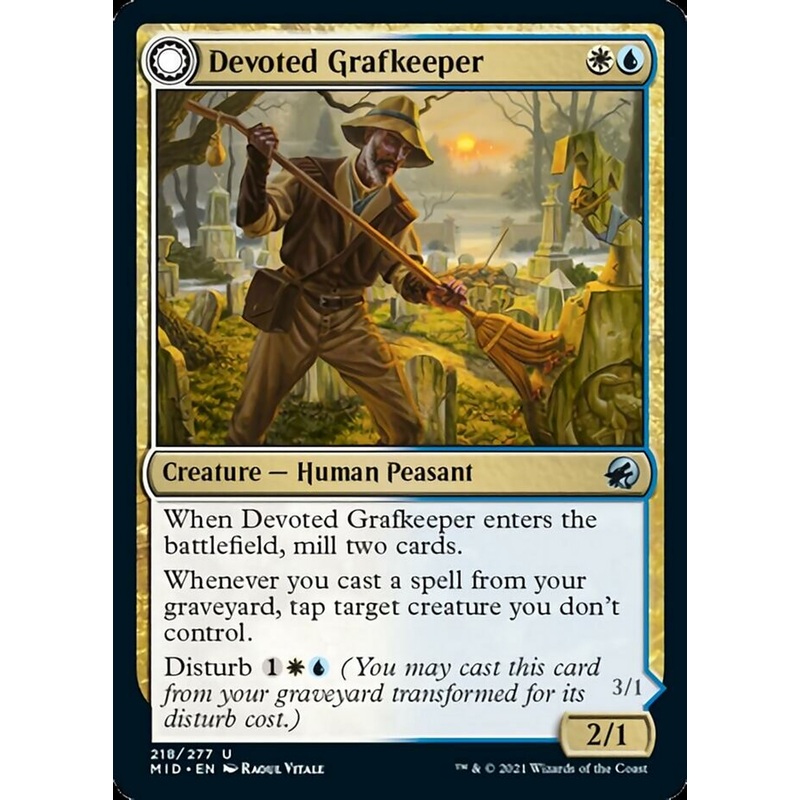 Devoted Grafkeeper // Departed Soulkeeper [Innistrad: Midnight Hunt]