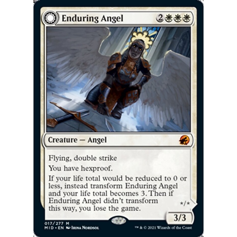 Enduring Angel // Angelic Enforcer [Innistrad: Midnight Hunt]