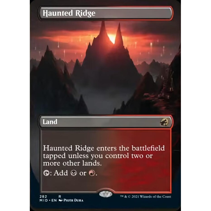 Haunted Ridge (Borderless Alternate Art) [Innistrad: Midnight Hunt]
