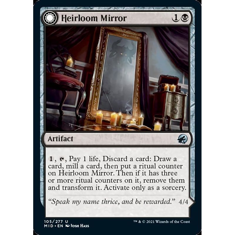 Heirloom Mirror // Inherited Fiend [Innistrad: Midnight Hunt]