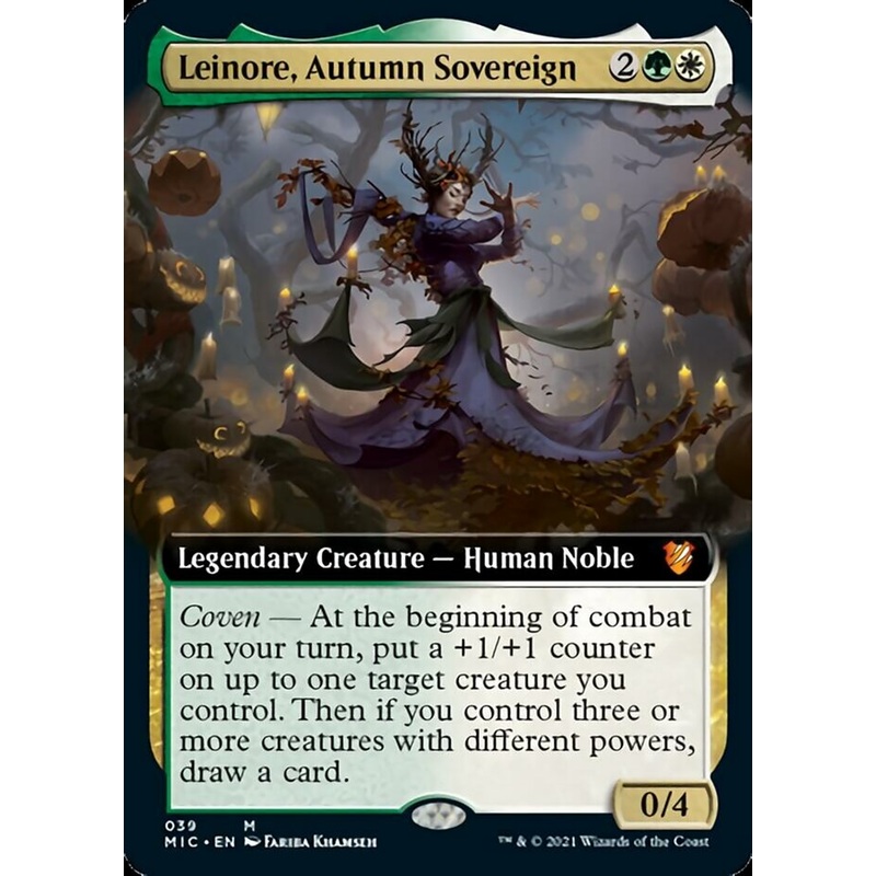 Leinore, Autumn Sovereign (Extended Art) [Innistrad: Midnight Hunt Commander]
