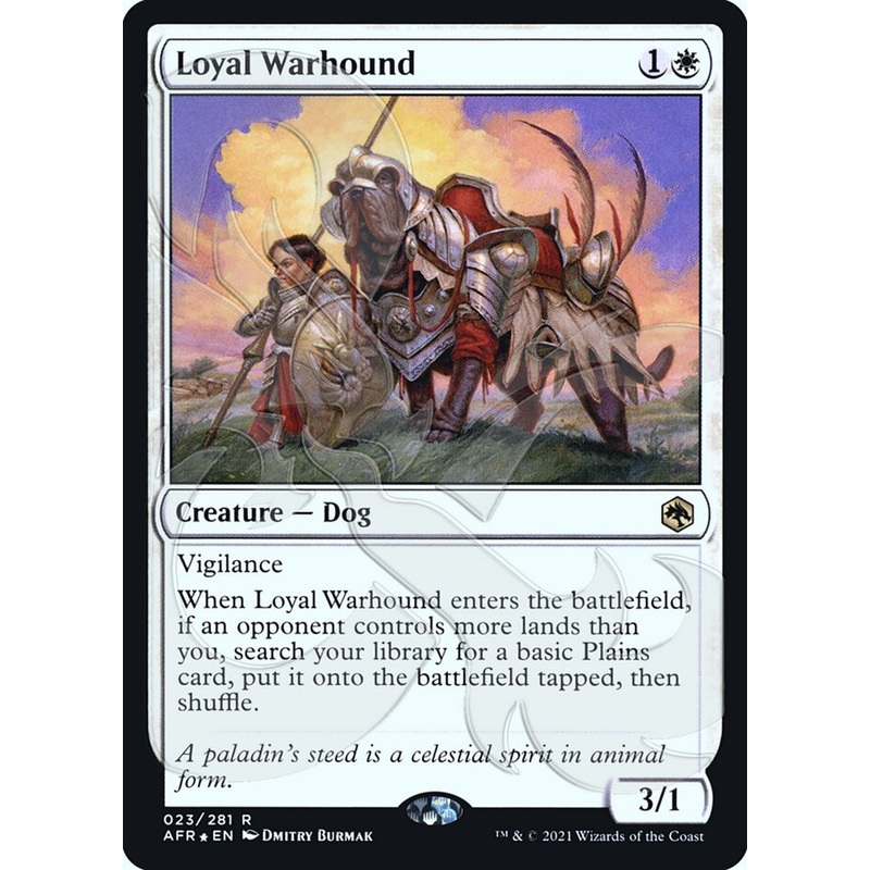 Loyal Warhound (Ampersand Promo) [Dungeons & Dragons: Adventures in the Forgotten Realms Promos]