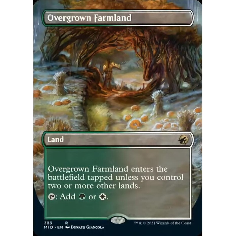 Overgrown Farmland (Borderless Alternate Art) [Innistrad: Midnight Hunt]