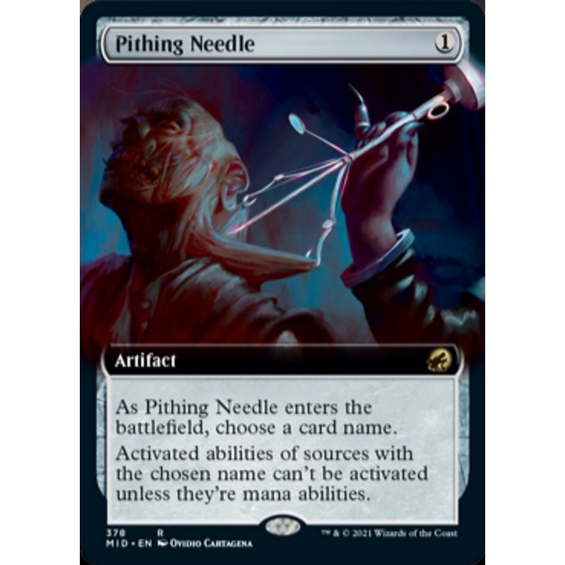 Pithing Needle (Extended Art) [Innistrad: Midnight Hunt]