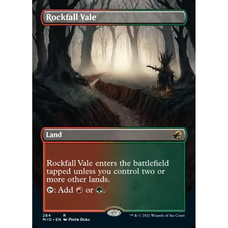 Rockfall Vale (Borderless Alternate Art) [Innistrad: Midnight Hunt]