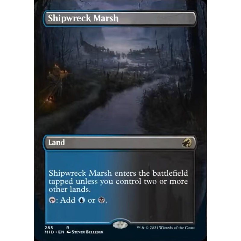Shipwreck Marsh (Borderless Alternate Art) [Innistrad: Midnight Hunt]