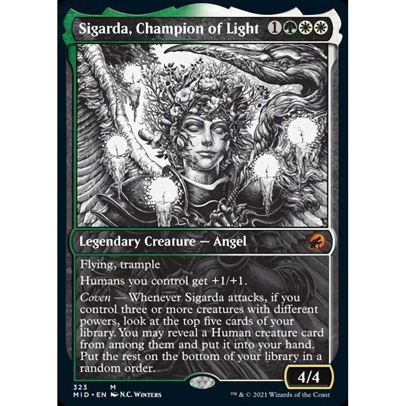 Sigarda, Champion of Light (Showcase) [Innistrad: Midnight Hunt]