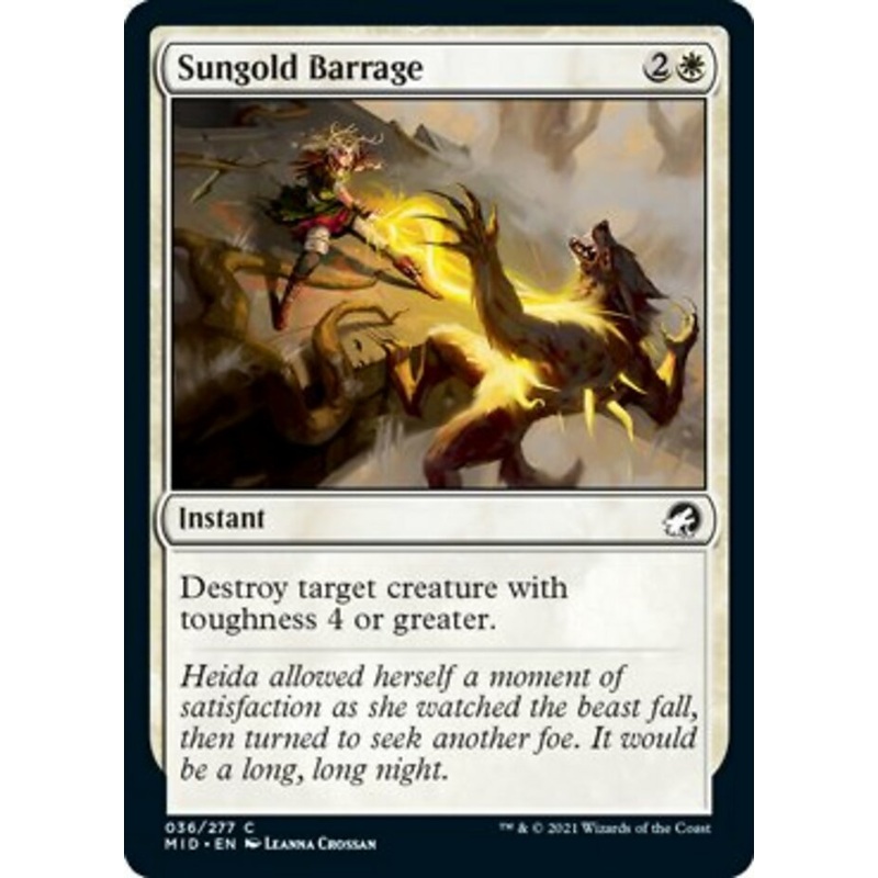 Sungold Barrage [Innistrad: Midnight Hunt]