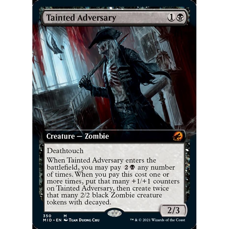 Tainted Adversary (Extended Art) [Innistrad: Midnight Hunt]