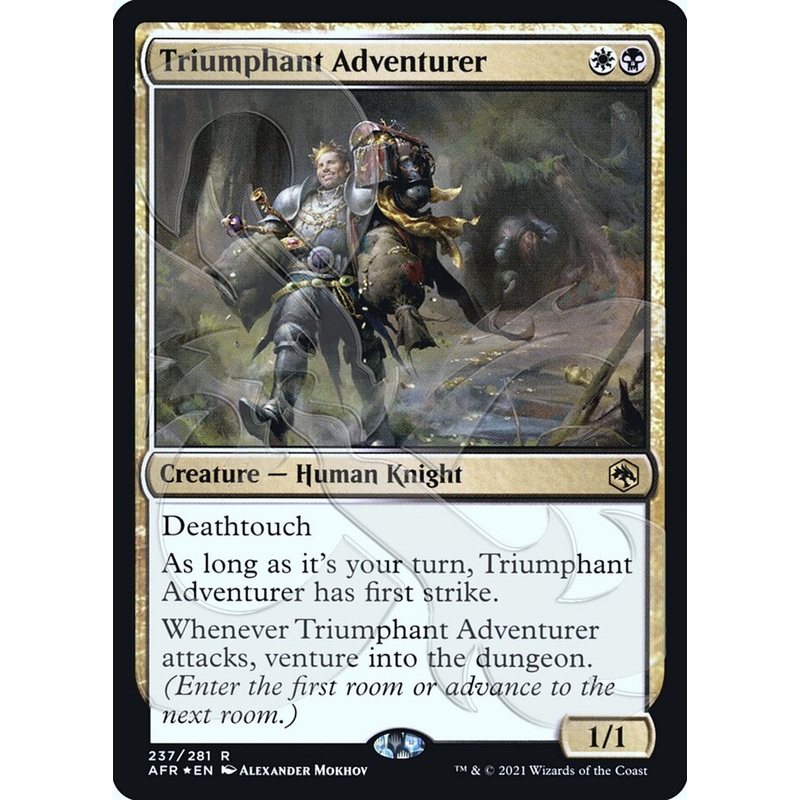Triumphant Adventurer (Ampersand Promo) [Dungeons & Dragons: Adventures in the Forgotten Realms Promos]