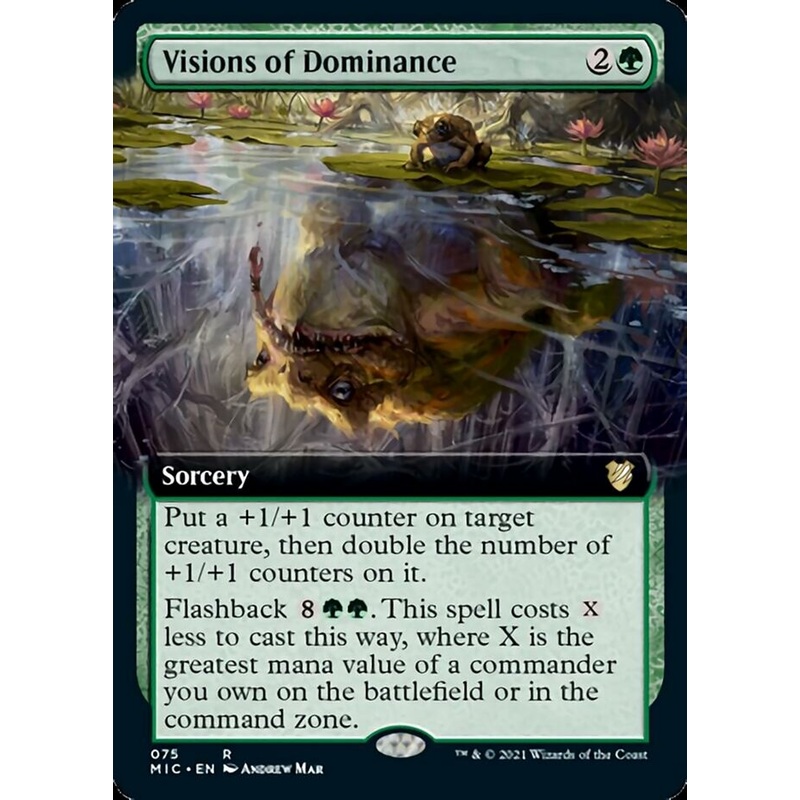 Visions of Dominance (Extended Art) [Innistrad: Midnight Hunt Commander]