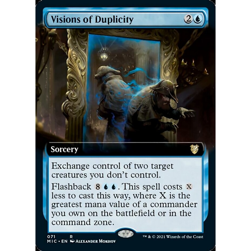 Visions of Duplicity (Extended Art) [Innistrad: Midnight Hunt Commander]
