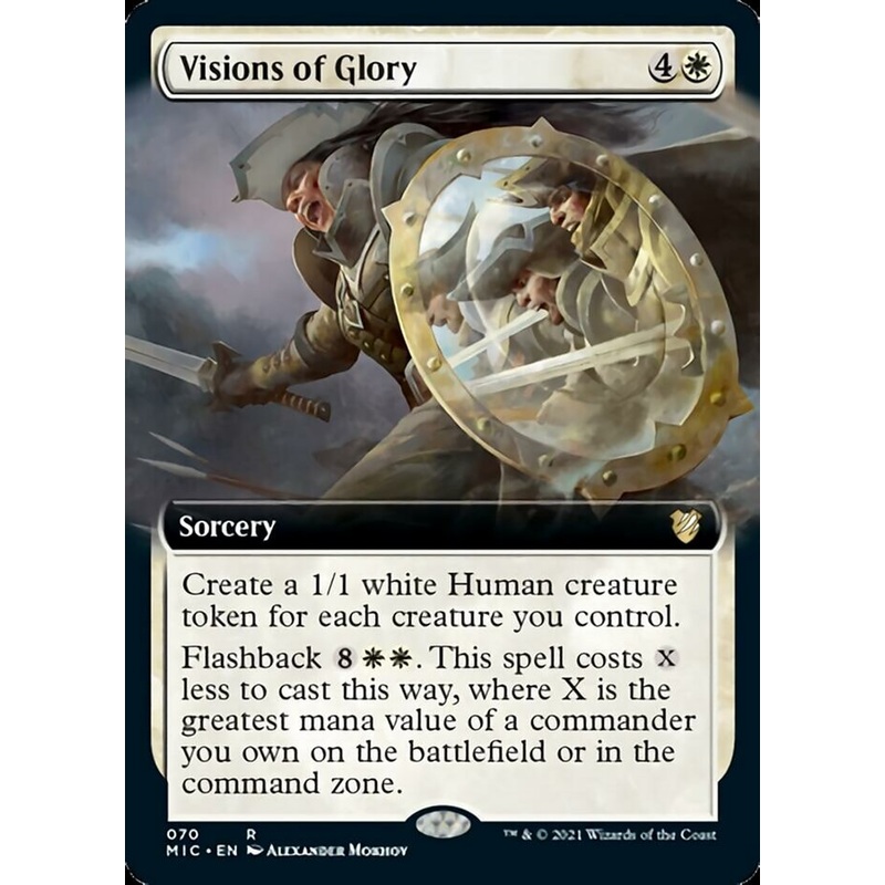 Visions of Glory (Extended Art) [Innistrad: Midnight Hunt Commander]