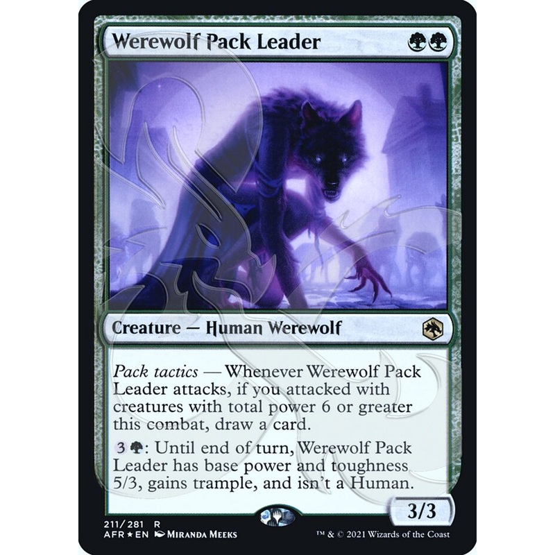 Werewolf Pack Leader (Ampersand Promo) [Dungeons & Dragons: Adventures in the Forgotten Realms Promos]