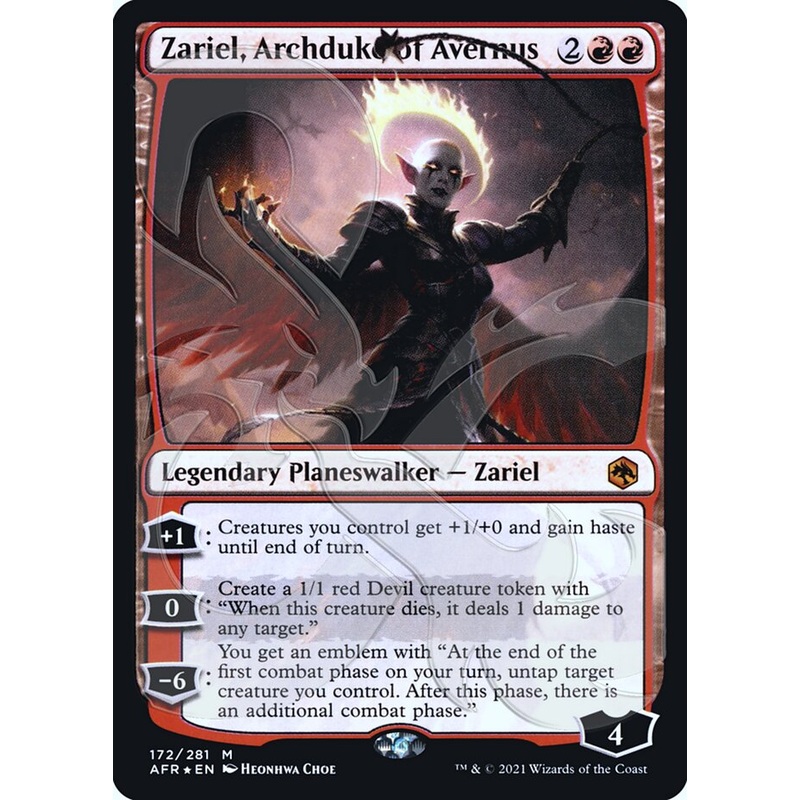 Zariel, Archduke of Avernus (Ampersand Promo) [Dungeons & Dragons: Adventures in the Forgotten Realms Promos]