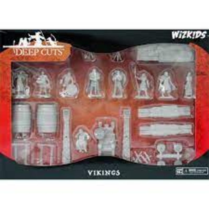 WizKids Deep Cuts Unpainted Miniatures: Castle - Vikings