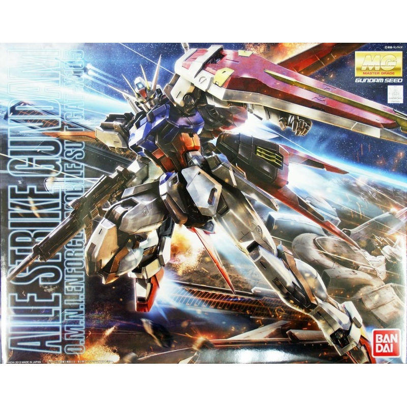 BANDAI 5061590 Aile Strike Gundam (Ver. RM) MG Model Kit, from "Gundam SEED"