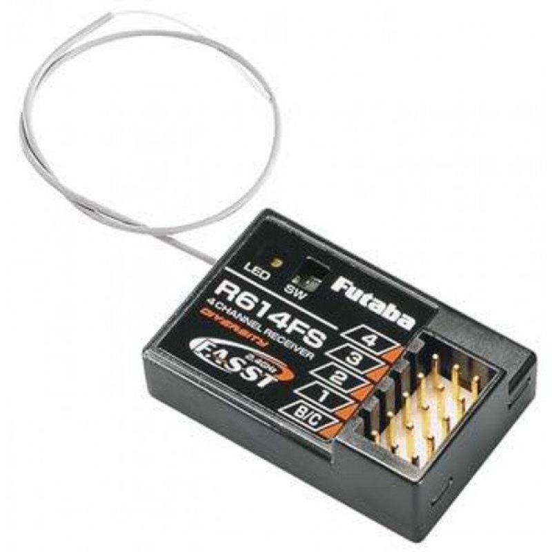 FUTABA 01102043-1 FUTABA R614FS FASST 4-CHANNEL 2.4GHZ RECEIVER